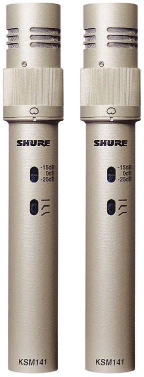 זוג מיקרופונים קונדנסר Shure KSM141/SL ST PAIR