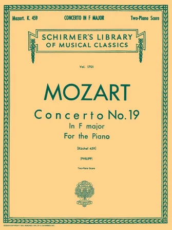 ספר תווים Mozart: Concerto No. 19 in F, K.459