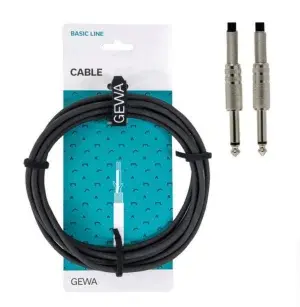 כבל PL 6.3 באורך 6 מטר INSTRUMENT CABLE מסדרת BASIC LINE מבית GEWA ׁׂ(Germany) GEWA (Germany)