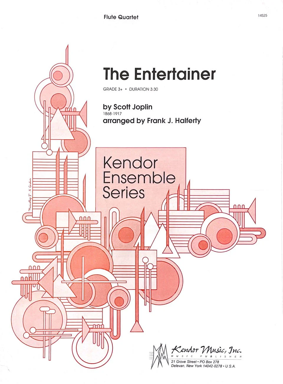 Scott Joplin The Entertainer - Flute Quartet