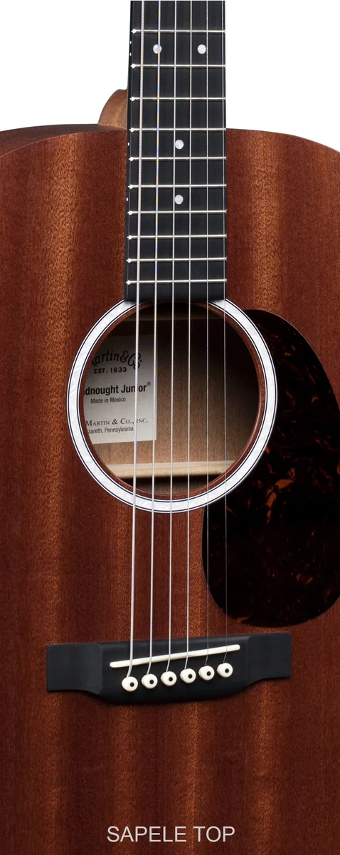 גיטרה אקוסטית מוגברת + נרתיק MARTIN DJR10E-01 SAPELE - תמונה 2