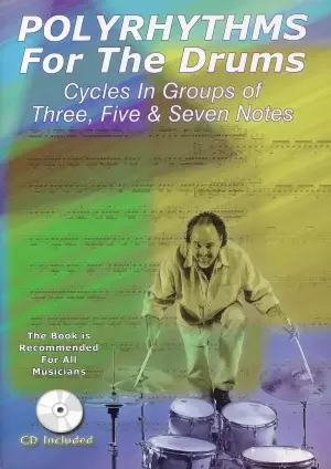 ספר תווים לתופים ותקליטור Polyrhythms for the Drums