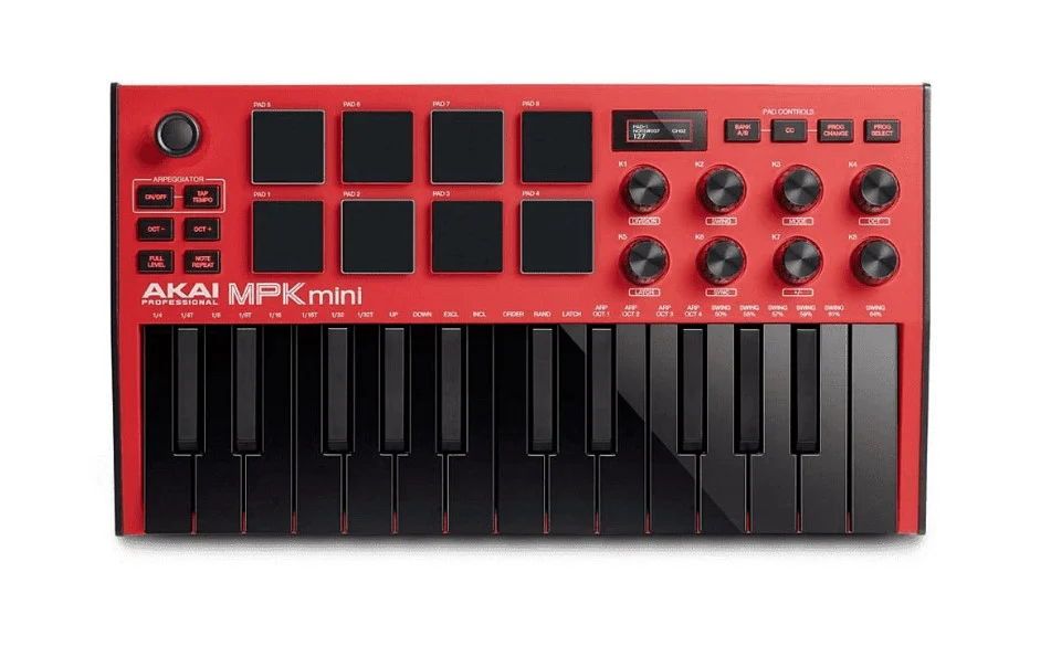 מקלדת שליטה Akai Professional MPK mini mk3 Red - תמונה 2