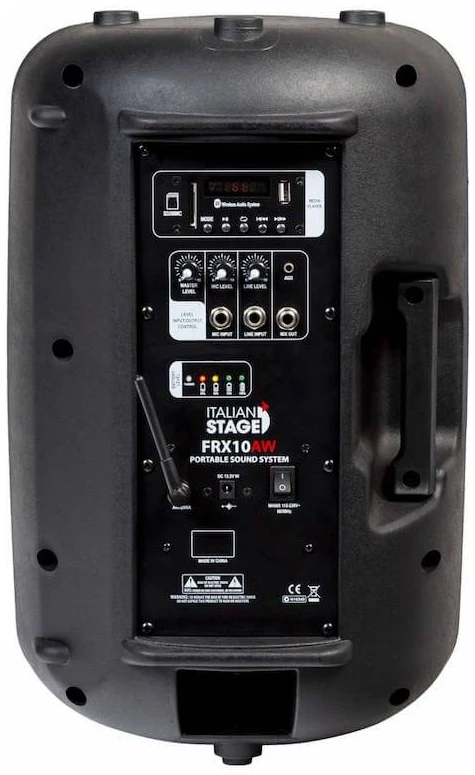 רמקול בידורית 10″ כולל נגן,Bluetooth ומיקרופון אלחוטי מבית Italian Stage - תמונה 5