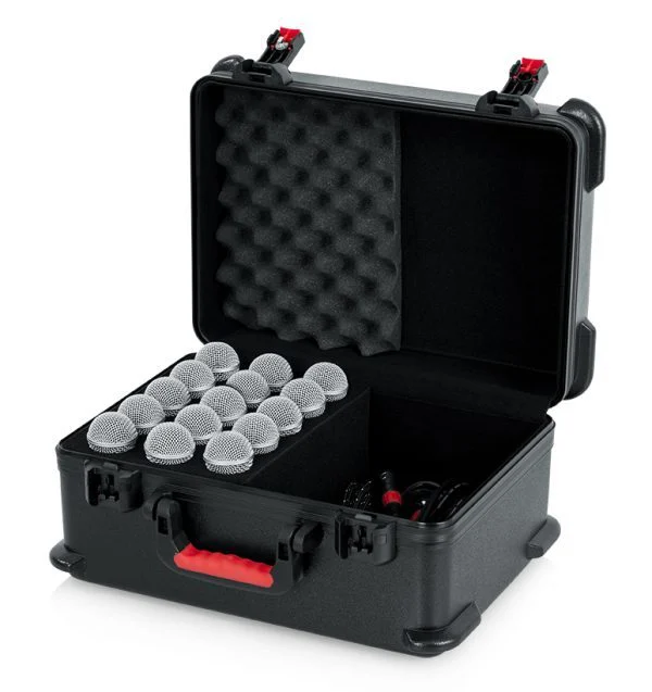 ארגז ל 15 מיקרופונים וכבלים GATOR GTSA-MIC15 Polyethylene