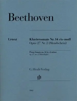 ספר תווים Beethoven Piano Sonata no. 14 c sharp minor op. 27 no. 2 (Moonlight)