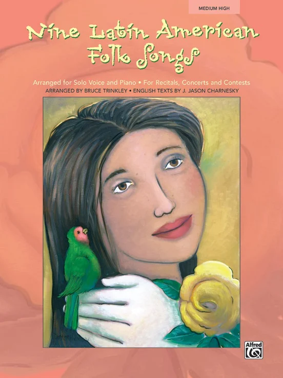 ספר תווים Nine Latin American Folk Songs - Medium High Voice Book