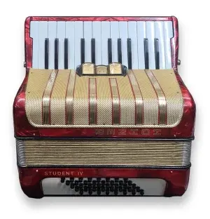אקורדיון 40 בס כמו חדש Hohner Student 4