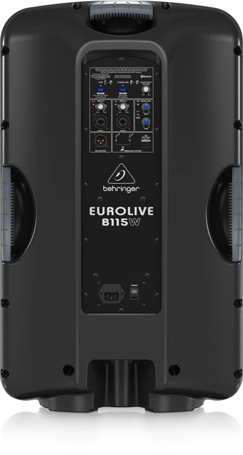 רמקול מוגבר 1000W עם מקלט BT דגם Behringer B115W - תמונה 5