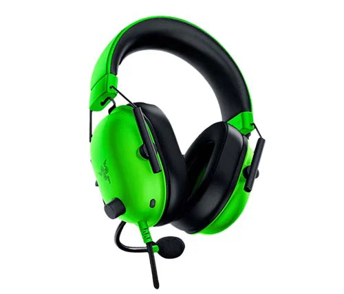 אוזניות גיימינג עם מיקרופון Razer BlackShark V2 X בצבע ירוק - תמונה 2