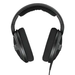 אוזניות חוטיות מתקפלות בצבע שחור HD 569 עם מיקרופון ושלט מבית Sennheiser