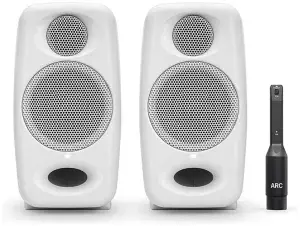 זוג מוניטורים אולפניים בצבע לבן iLoud Micro Pro מבית IK Multimedia