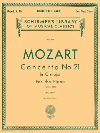 ספר תווים Mozart: Concerto No. 21 in C, K.467