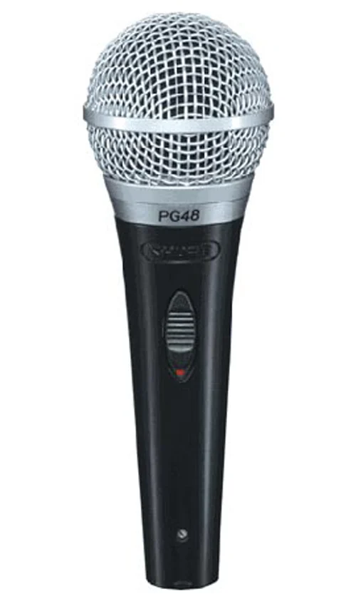SHURE PG48 מיקרופון ידני רב תכליתי + כיסוי ומחזיק