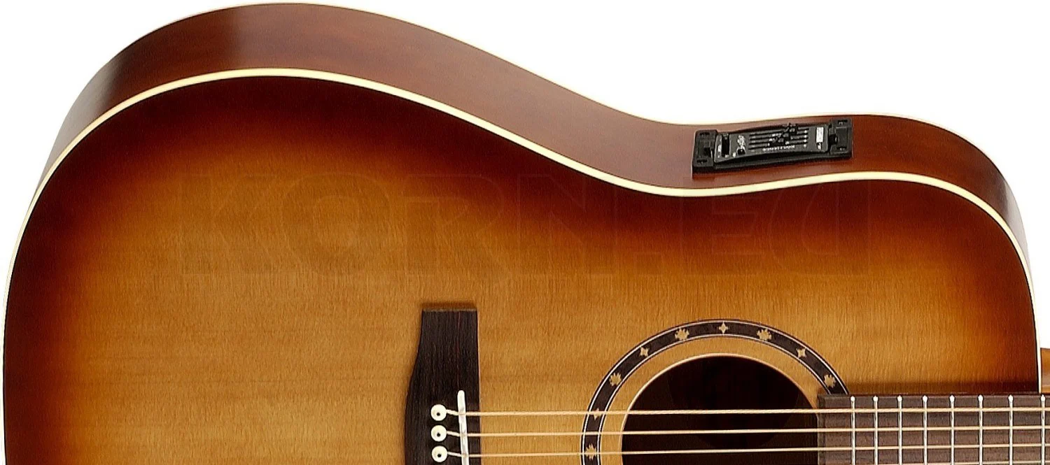 גיטרה אקוסטית מוגברת CW CEDER 4T NORMAN PROTEGE B18 Tobacco Burst - תמונה 2