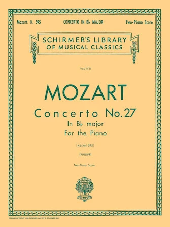 ספר תווים Mozart: Concerto No. 27 in Bb, K.595