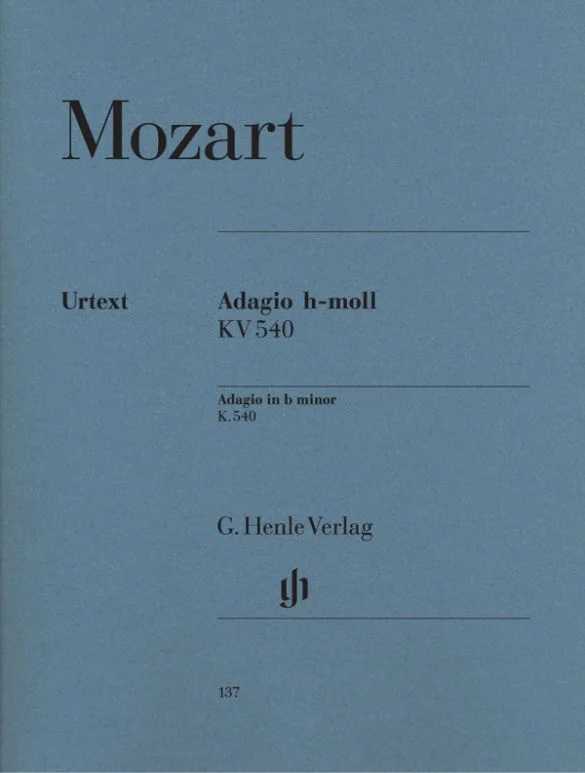 ספר תווים Mozart: Adagio b minor K. 540