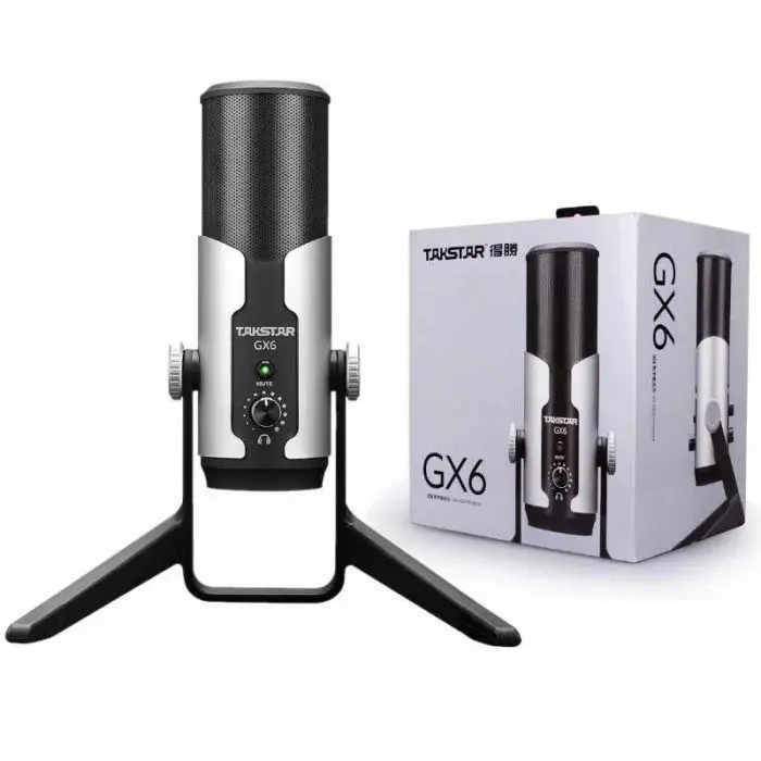 מיקרופון USB להקלטות וגיימינג TAKSTAR GX6