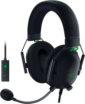 אוזניות גיימינג עם מיקרופון Razer BlackShark V2 בצבע שחור