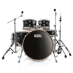 מערכת תופים Arcadia F20 בצבע שחור מבית Natal Drums