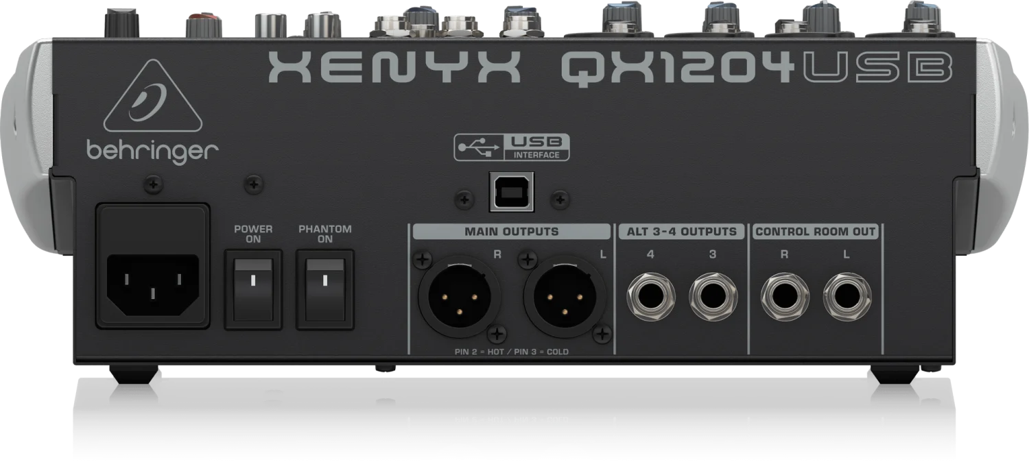 מיקסר 6 ערוצים Behringer QX1204USB - תמונה 3