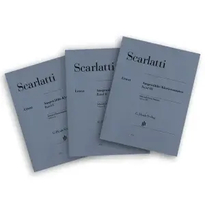 ספר תווים SCARLATTI Selected Piano Sonatas, Volume I II and III