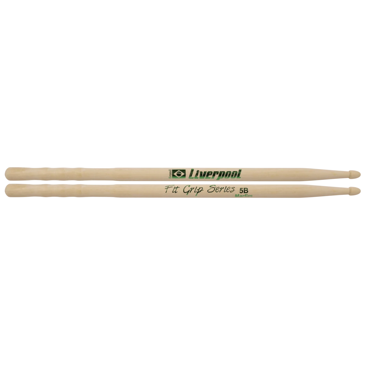 מקלות לתופים Fit Grip Series 5B Wooden Tip - Ivory מבית LIVERPOOL