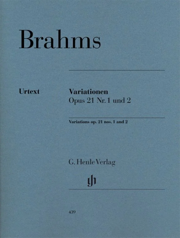 ספר תווים Brahms Variations op. 21 no. 1 and no. 2