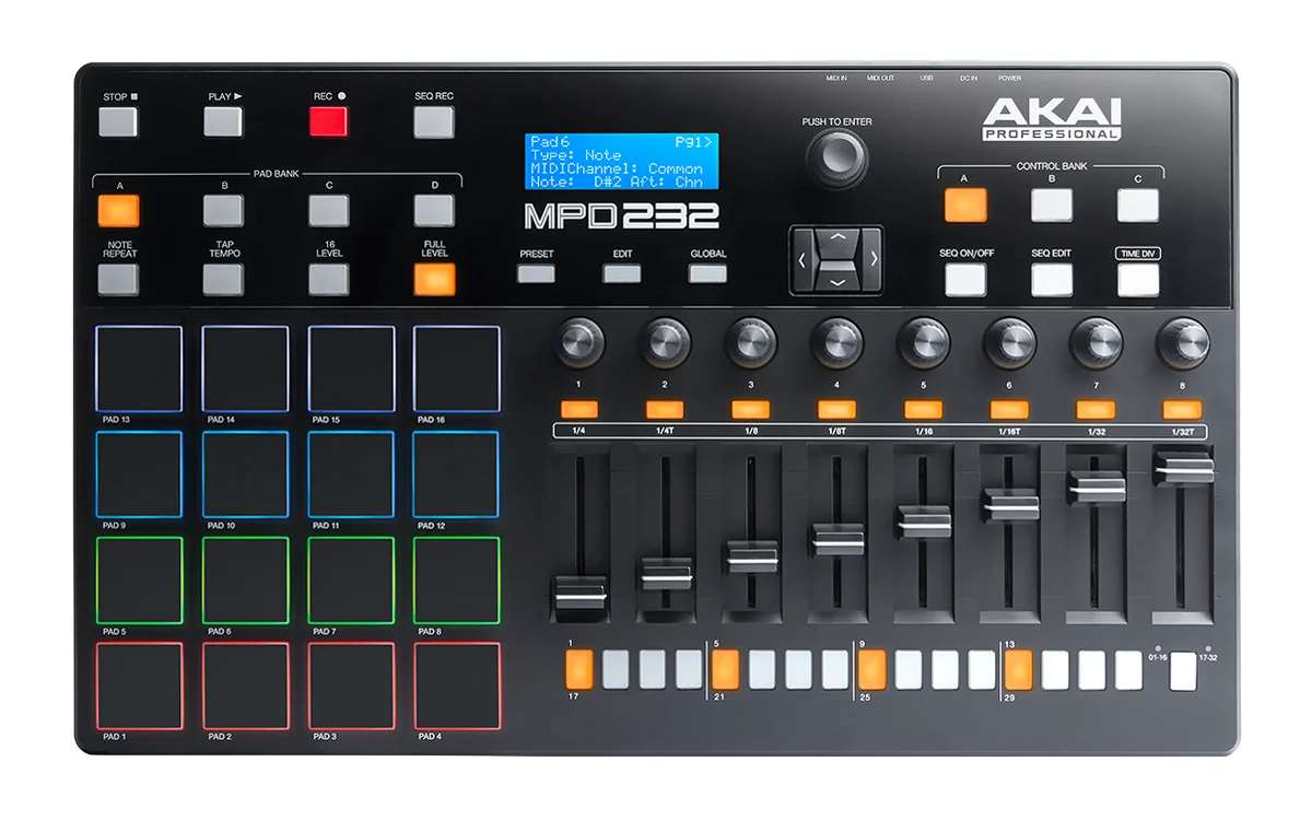 משטח שליטה AKAI Professional MPD232 - תמונה 2