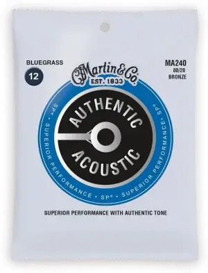 סט מיתרים 0.12 לגיטרה אקוסטית Martin Authentic SP MA240 80/20