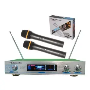 זוג מיקרופונים אלחוטיים ידניים לקריוקי Edge-Audio PAIR2000HH