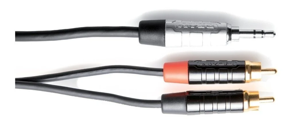 כבל Y מקצועי 1.5 מטר 3.5mm Stereo jack - 2xRCA מסדרת PRO LINE מבית GEWA (Germany) - תמונה 2