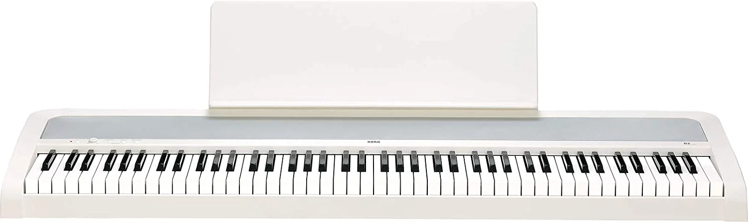 פסנתר חשמלי KORG B2 בצבע לבן