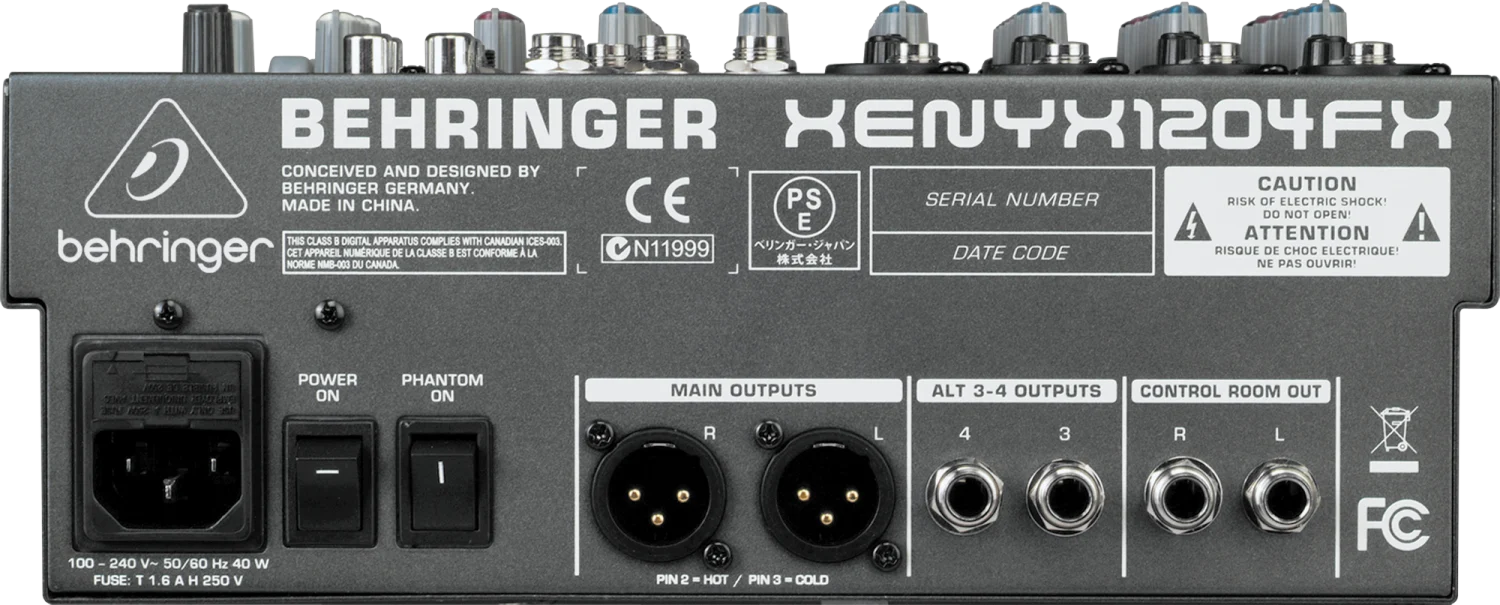מיקסר Xenyx XE 1204FX מבית Behringer - תמונה 2