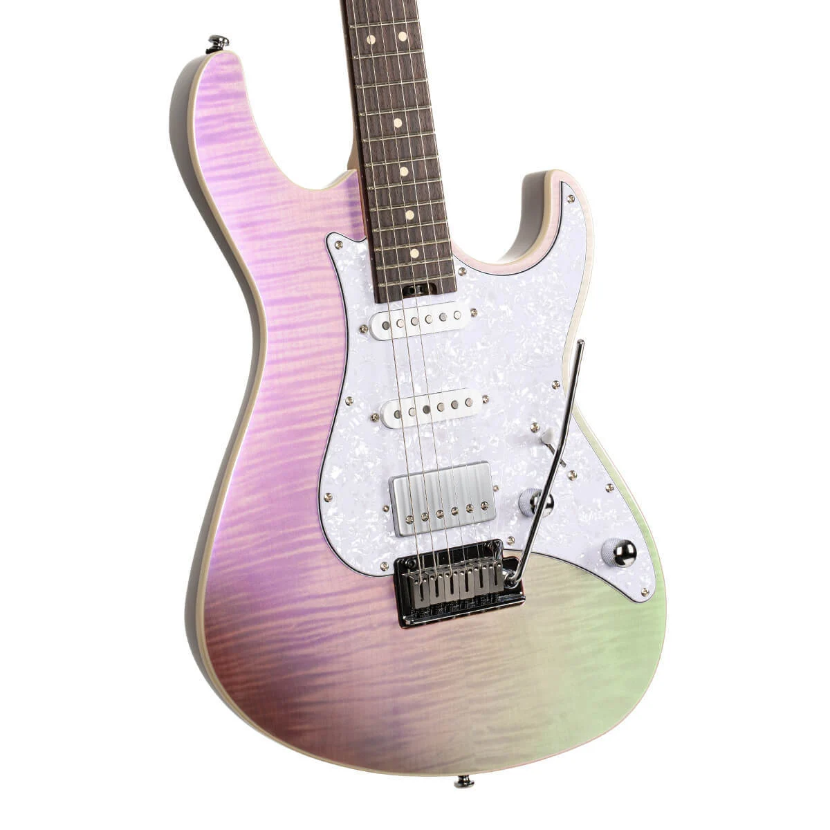גיטרה חשמלית CORT G280 SELECT TCP Flamed Maple Top HSS Trans Chameleon Purple - תמונה 3
