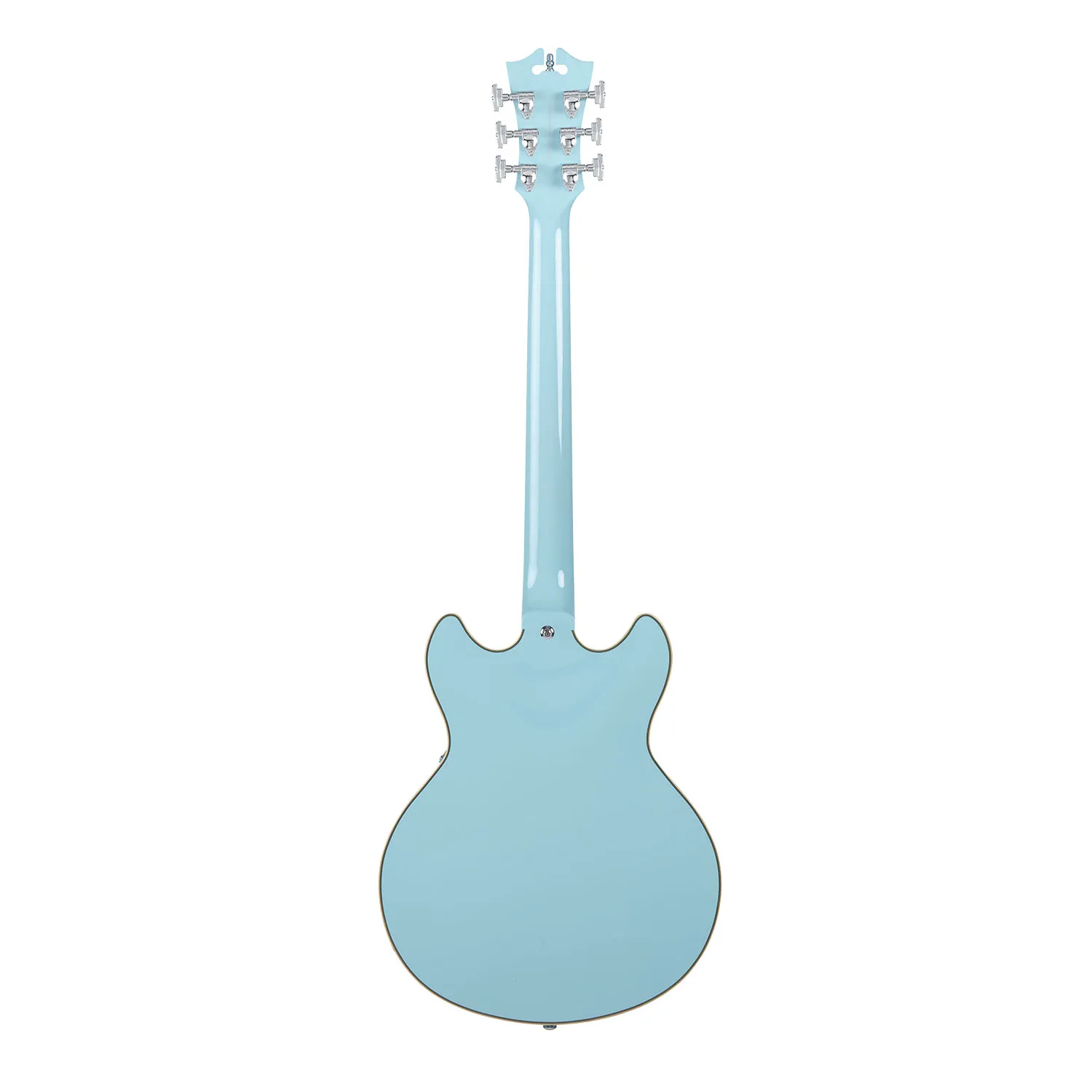 גיטרה חשמלית רבע נפח עם נרתיק D'Angelico Premier Mini DC Sky Blue - תמונה 2