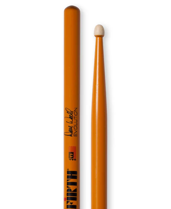 זוג מקלות לתופים מודל אבולושן של דייב ווקל Evolution Dave Weckl Vic Firth