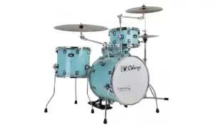 מערכת תופים "16 קומפקטית 4 חלקים סדרת CAFEJAZZ ללא אבזור בצבע SURF GREEN מבית Odery-(Brazil)