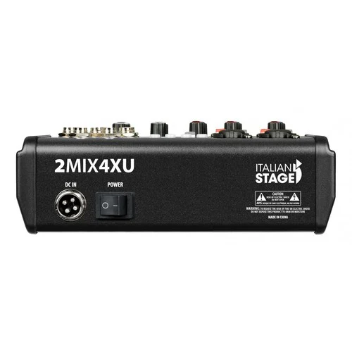 2MIX4XU מיקסר4 ערוצים כולל USB + Bluetooth מבית Italian Stage - תמונה 2