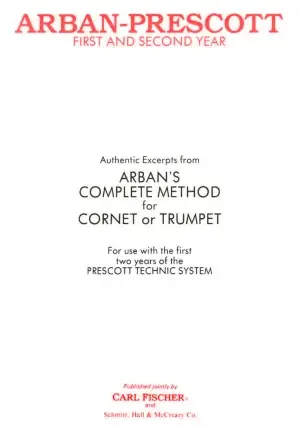 Arban-Prescott First and Second Year for Cornet or Trumpet