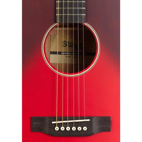 גיטרה אקוסטית Stagg SA35 Auditorium בצבע אדום - תמונה 2