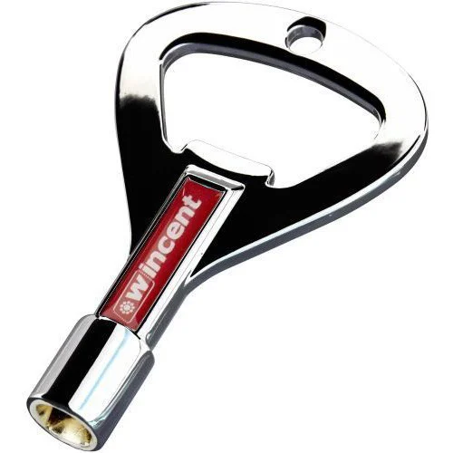 מפתח לכיוון תופים עם פותחן בקבוקים ניקל WINCENT W-ROCKKEYCH