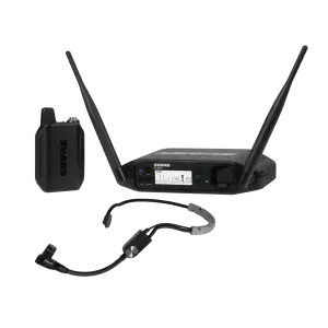 מערכת אלחוטית עם מיקרופון ראש ומשדר גוף Shure GLXD14+E/SM35-Z4