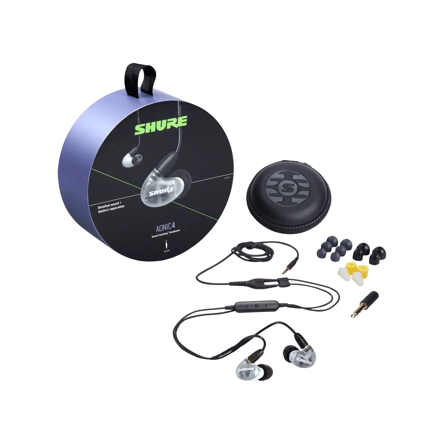 אוזניות Shure AONIC 4 In-ear בצבע לבן - תמונה 2