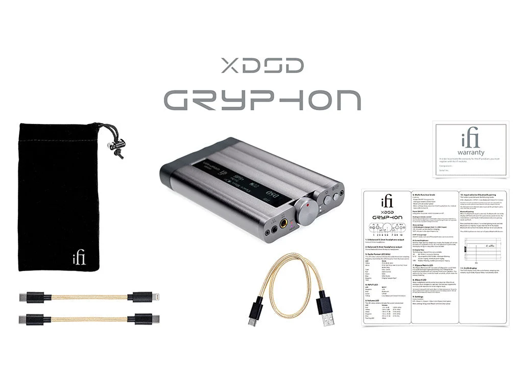 ממיר DAC ומגבר אוזניות נייד עם בלוטות' iFi audio XDSD GRYPHON - תמונה 8