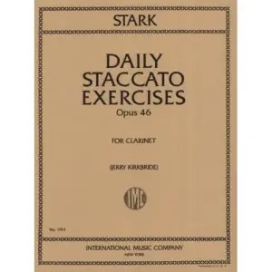 Daily Staccato Exercises, Op. 46 for Clarinet by Robert Stark
