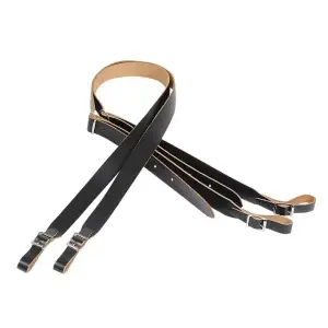 זוג רצועות לאקורדיון מעור LEVY'S M18-BLK