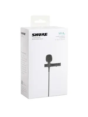 A SHURE LAVALIER MICROPHONES- MOTIV MVL-3.5MM