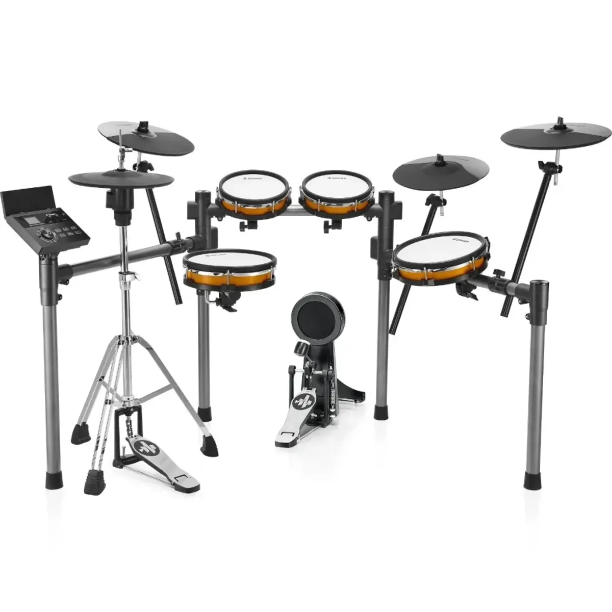 מערכת תופים אלקטרונית DN-EC7248 עם סטנד היי-הט Donner Groove Ultra