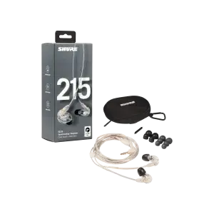 אוזניות In-ear בצבע שקוף Shure SE215-CL-EFS